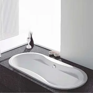 Acrylic Deep Drop-in Bathtub