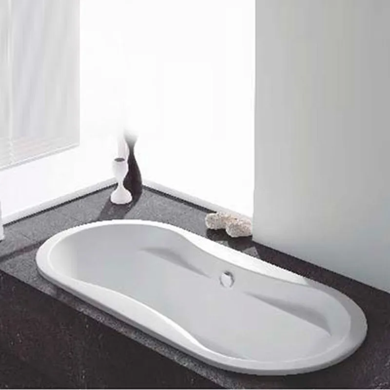 Acrylic Deep Drop-in Bathtub