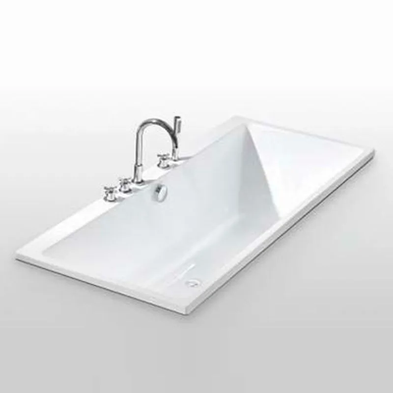 Acrylic Deep Drop-in Bathtub