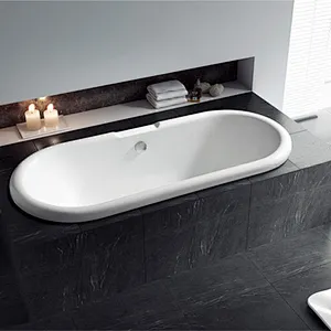 Acrylic Deep Drop-in Bathtub