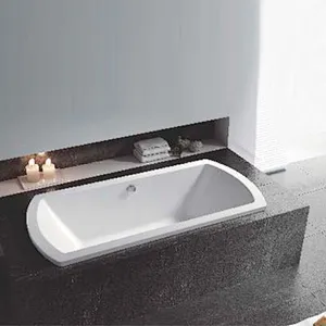 Acrylic Deep Drop-in Bathtub