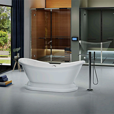 Acrylic Apron Freestanding Bathtub