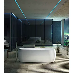Acrylic Apron Freestanding Bathtub