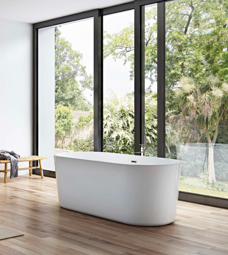 Acrylic Apron Freestanding Bathtub