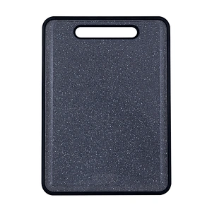 Black marble granite effect chopping board with grinding garlic function easy-grip handle cutting board