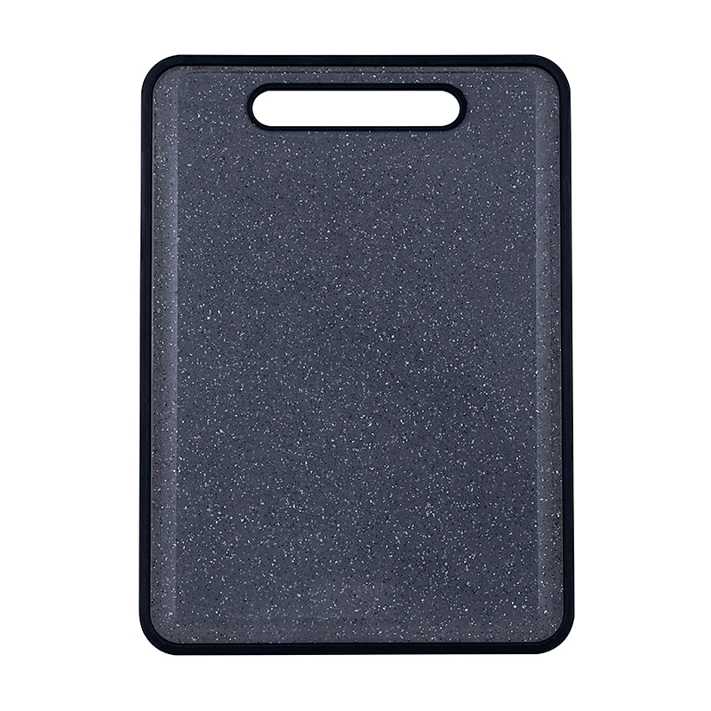 Black marble granite effect chopping board with grinding garlic function easy-grip handle cutting board