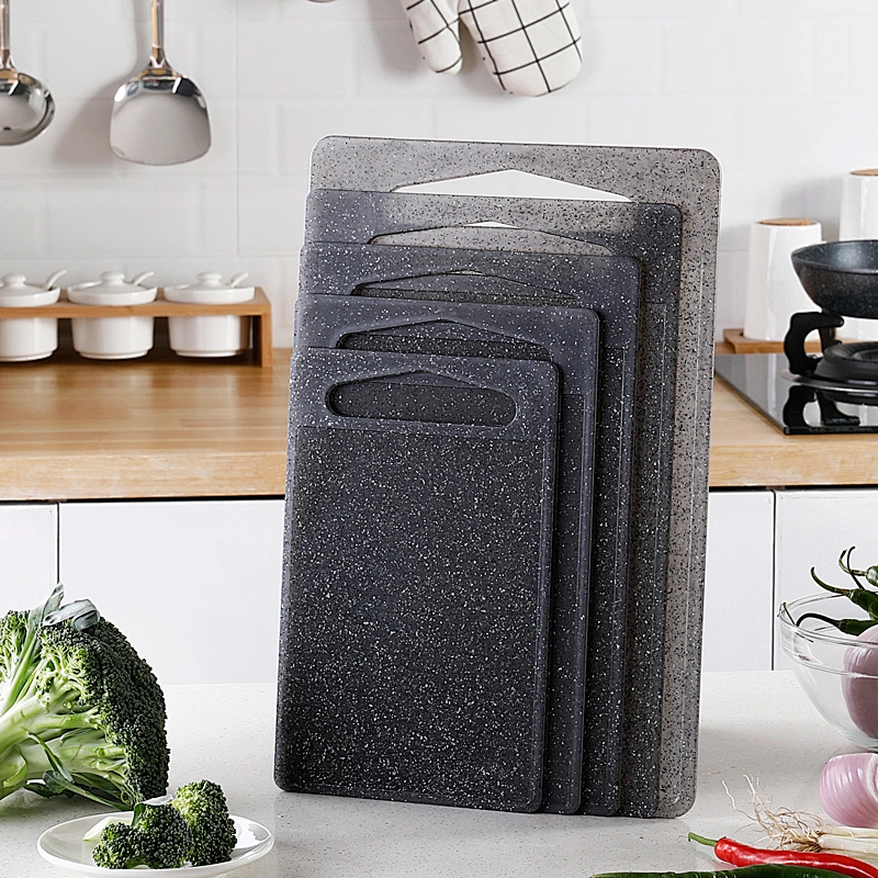 Plastic utility cutting board with handle food safe PP material chopping board