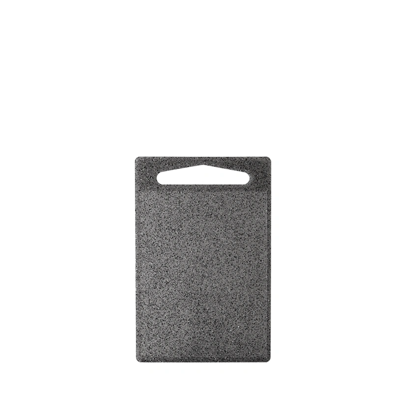 Durable plastic black marble effect cutting board
