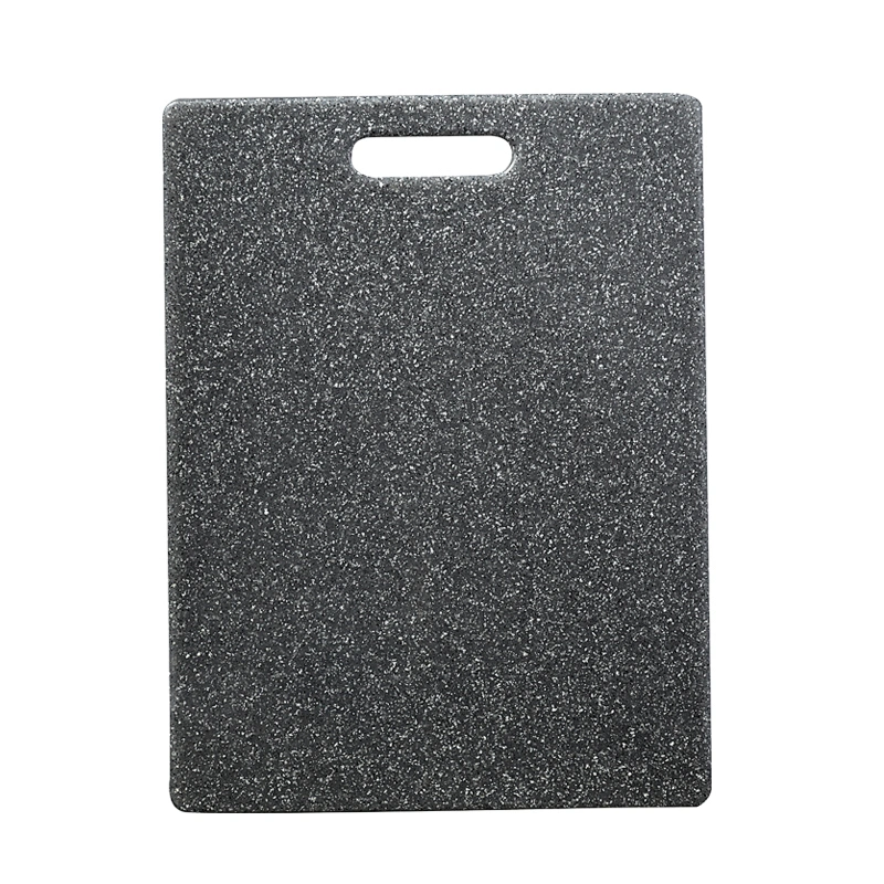 3 piece marble granite effect black plastic chopping board set