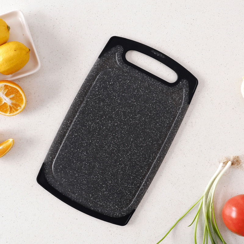 Marble appearance style plastic cutting board anti-slip design kitchen chopping board