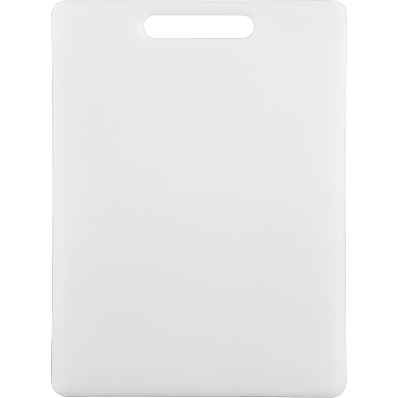 PP Material Easy Grip Handle Plastic White  Cutting Board
