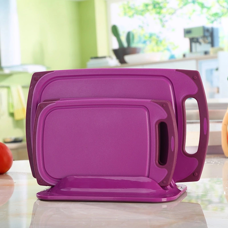 Multifunctional plastic cutting board set of 4 kitchen chopping board set