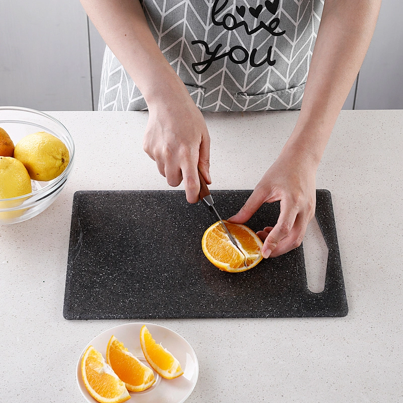 Black marble effect chopping board plastic fruit cutting board