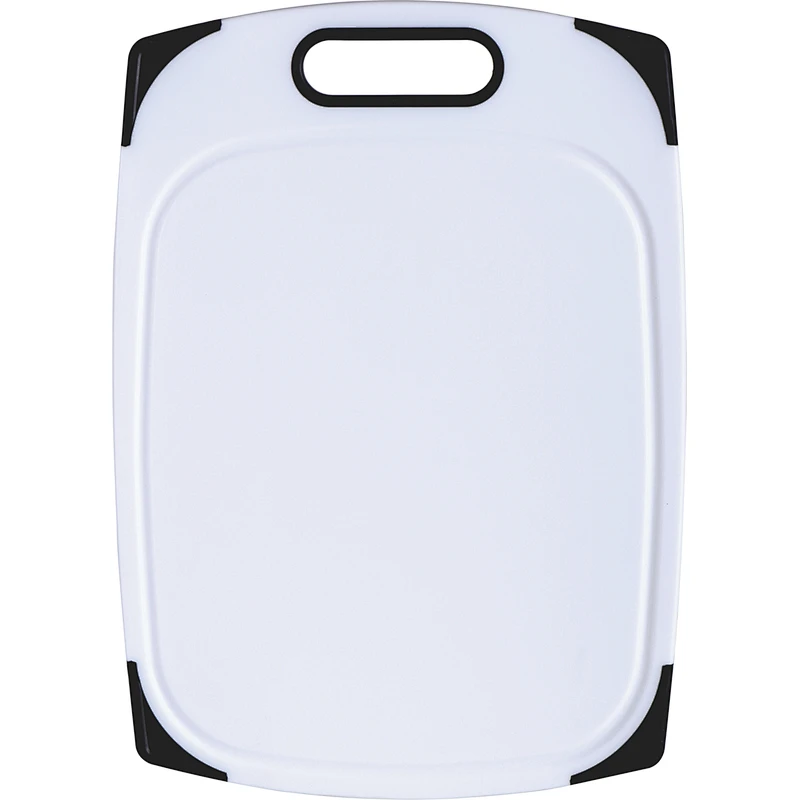 Anti-slip chopping board dishwasher safe easy-grip handle and non-porous with juice groove cutting board
