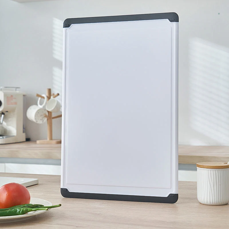 premium eco friendly bpa free fruit vegetable non slip plastic chopping board plastic cutting board for kitchen