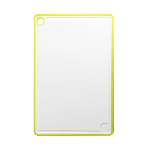 Plastic chopping board with juice grooves for kitchen dishwasher safe small cutting board