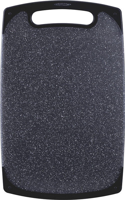 BPA Free marble granite effect easy-grip handle plastic kitchen cutting board
