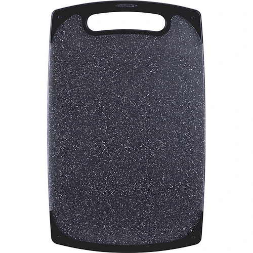BPA Free marble granite effect easy-grip handle plastic kitchen cutting board