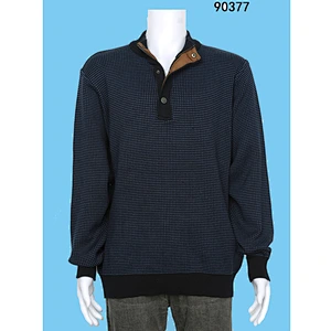 MAN KNITTING PULLOVER