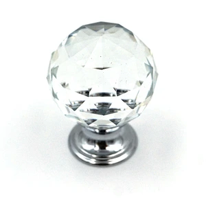 Zinc alloy and crystal knob