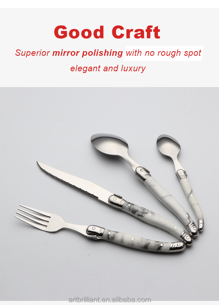 Vintage LAGUIOLE INOX - A SET OF 6 Steak Knives