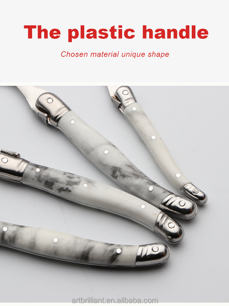 Vintage LAGUIOLE INOX - A SET OF 6 Steak Knives