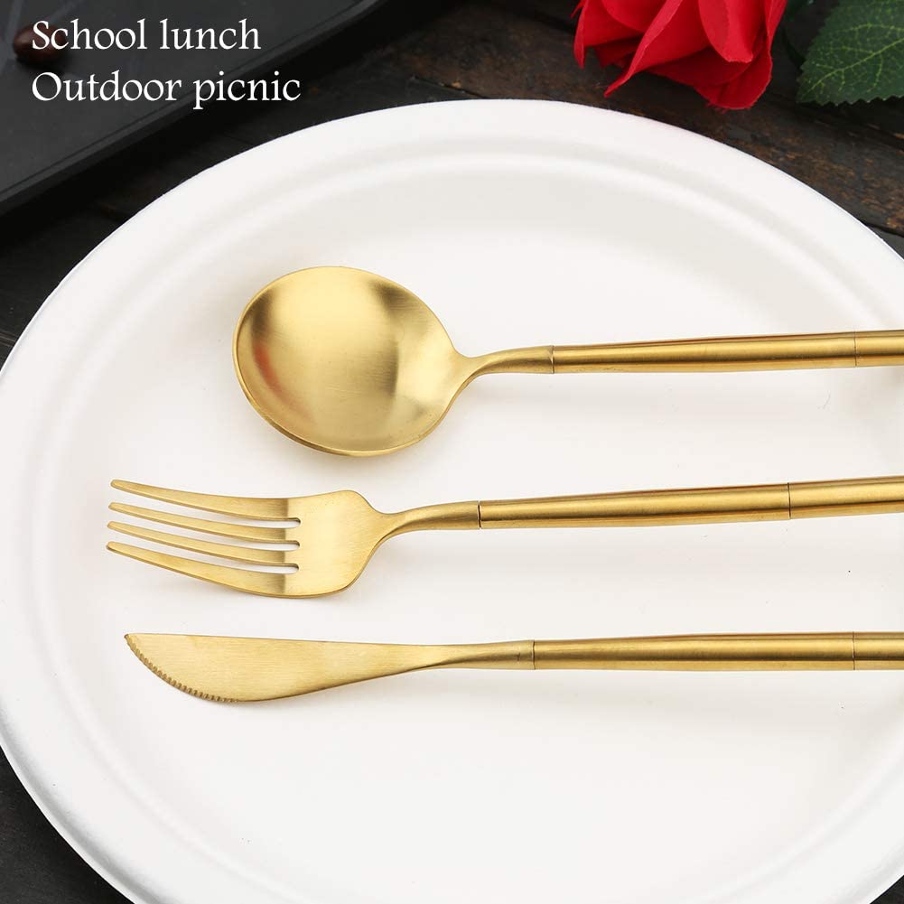 Golden tableware