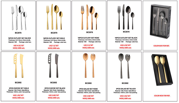 March Promotion 16pcs cutlery set/ salad set/ cheese set new
