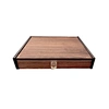 Wood case 24pcs set cutlery case high quality walnut for silverware