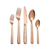New arrival vintage bronze cutlery set house cutlery for sale with rose gold color dish washer test safe