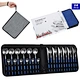 24pc silver blue out going cutlery set with a storage bag