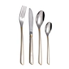 Made in China vintage cutlery set king sand blasting and gold cutlery eco friendly reusable cutlery