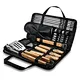 BBQ Grill Tools Set Outerman Grilling Tools Kit Gifts for Men & Women, Grilling Utensils Set with Long Oak Handle and Storage Apron for Outdoor Camping Backyard Barbecue