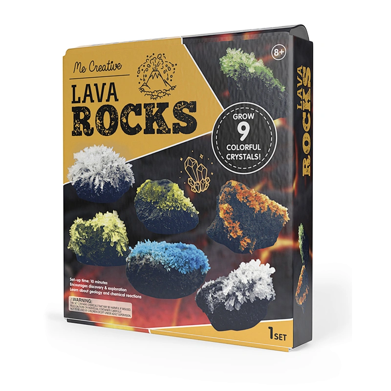 lava rock crystallization experiment set