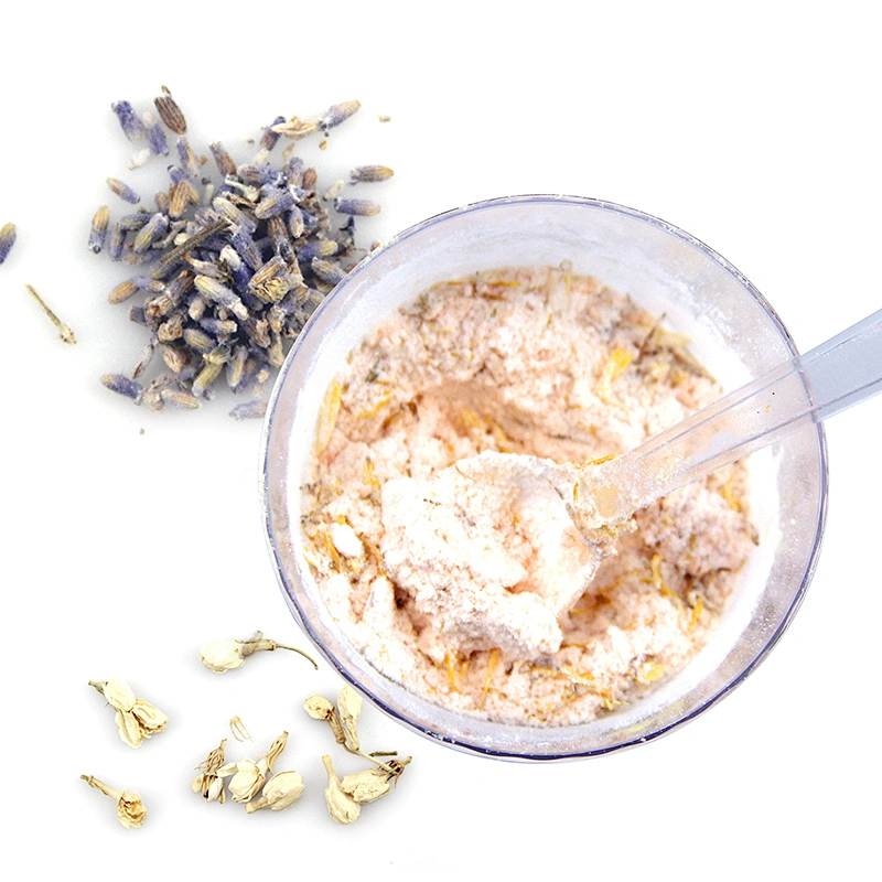 dried flower bath bombs