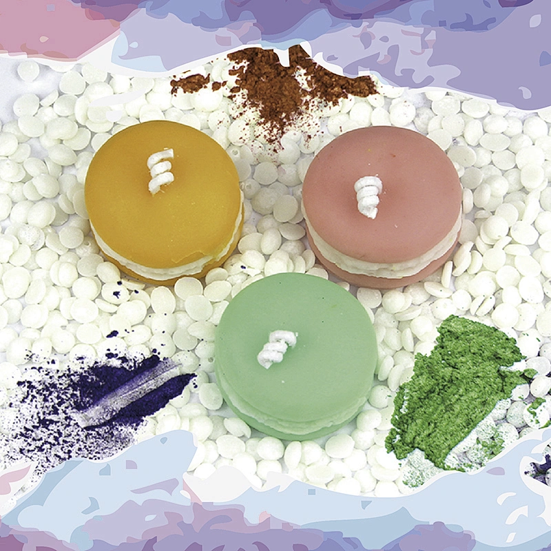 DIY Macaron candle
