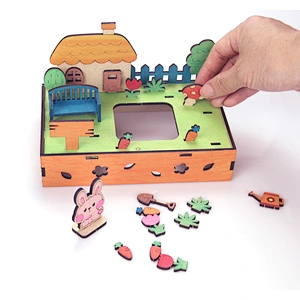 create & paint 3D jigsaw puzzle