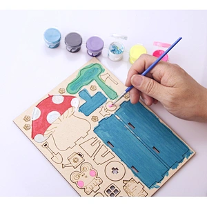 create & paint mushroom