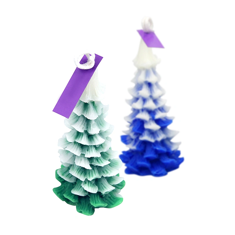 Christmas tree botanical candle