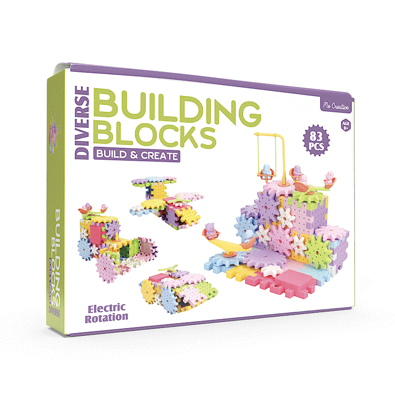 electric rotation building blocks