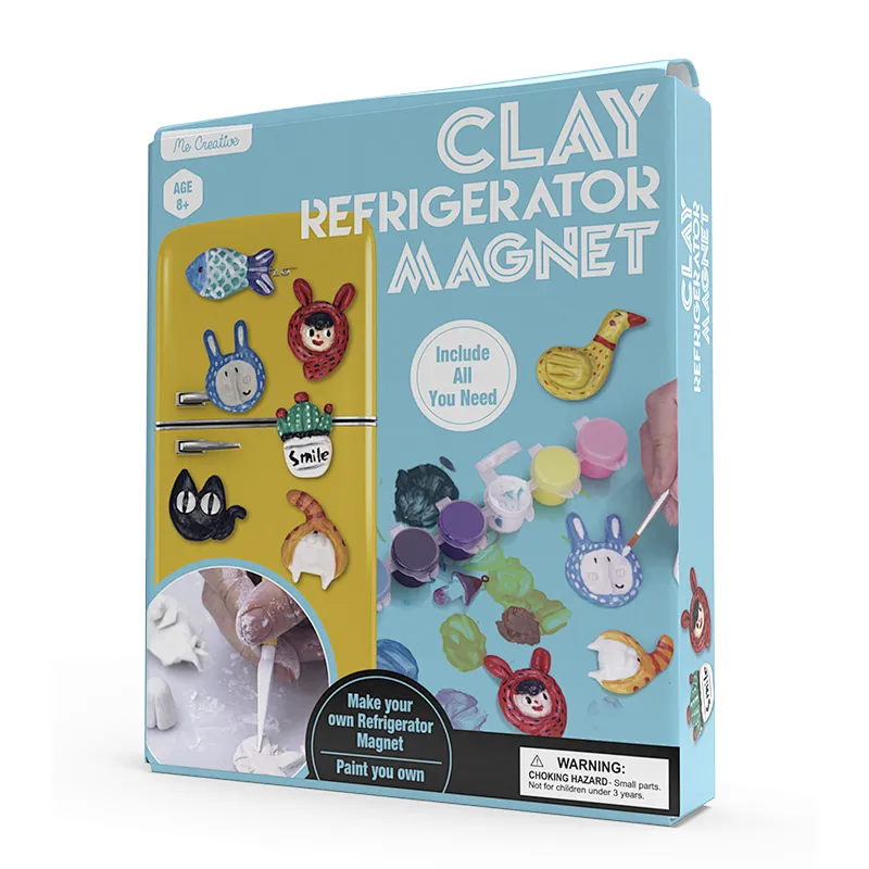 clay refrigerator magnet DIY kit