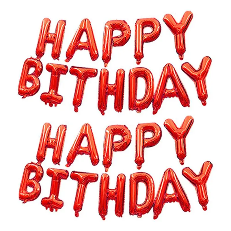 Wholesale Mylar Happy Birthday Foil Balloons Helium Balloons for Kids Party Decorations