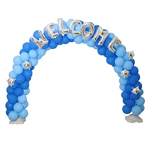 Supplier Sale Large Magic Flower Easy Diy Latex Metal Silver Gold Black Navy Blue and White Pastel Arch Balloon Kit for Wedding
