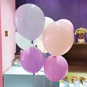 Jumbo 10inch 1.8 grams and 12inch 2.8g Thick Natural Latex Ballon Round Standard Metallic Pearl White Red Party Balloon in Bulk