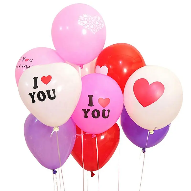 Latex Helium Gas Print Will You Marry Me Latex Just Married Happy Valentines Day Balloons for Valentine's Day Wedding Decoration