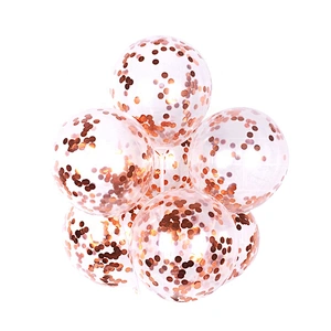45pcs Pack 12 inch Decoration Globos Ballon Helium Latex Rose Gold Confetti Party Balloon Set
