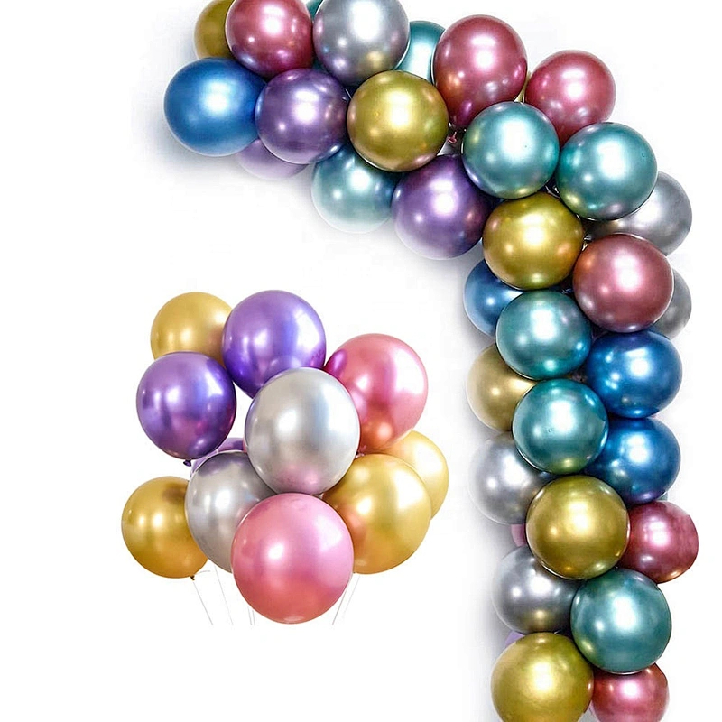 2021 Happy Valentines Mother's Day Metallic Metal Ballon Chrome Balloon Garland Arch Kit Set for Mothers Valentine's Day