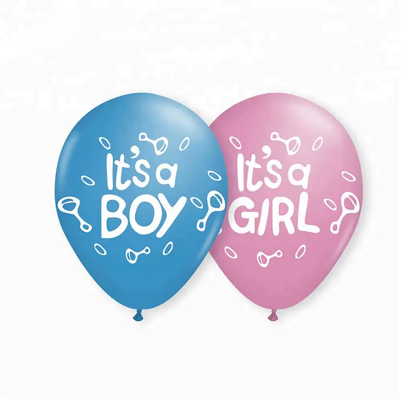 Baby Shower Decorations Party Globos Gift Latex Air Helium Balon Babyshower Balloon Ballon It's A Boy Its A Girl for Baby Shower