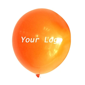 Top High Quality Outdoor Custom 12in 12 inch 30 cm Solid Color Orange Ballon Customizable Helium Printed Latex Balloon with Logo