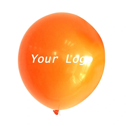 Top High Quality Outdoor Custom 12in 12 inch 30 cm Solid Color Orange Ballon Customizable Helium Printed Latex Balloon with Logo